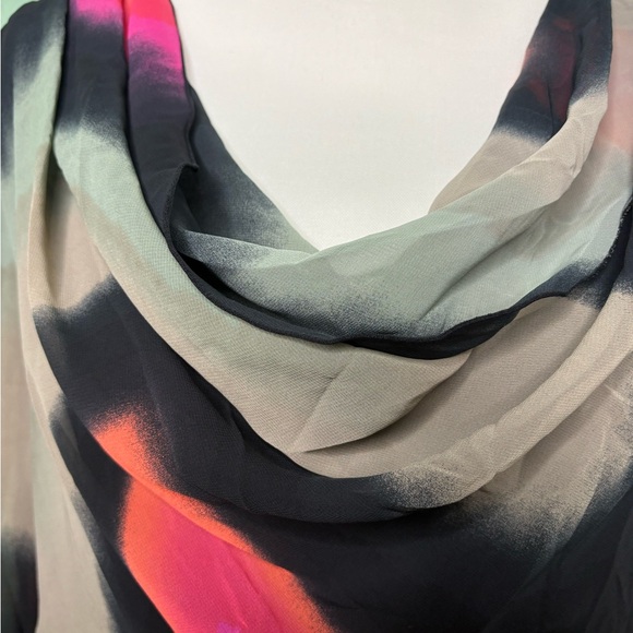 NWT Worthington Multicolor Cowl Neck Top XL - Picture 5 of 9